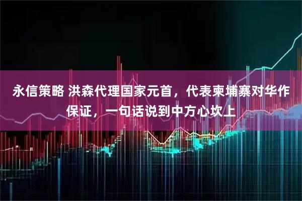 永信策略 洪森代理国家元首，代表柬埔寨对华作保证，一句话说到中方心坎上